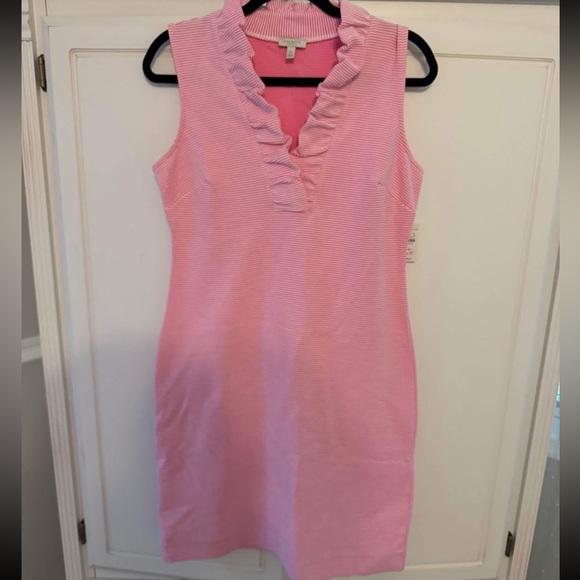 Talbots Dresses & Skirts - NWT Talbots pink Sleeveless Ruffle Dress
